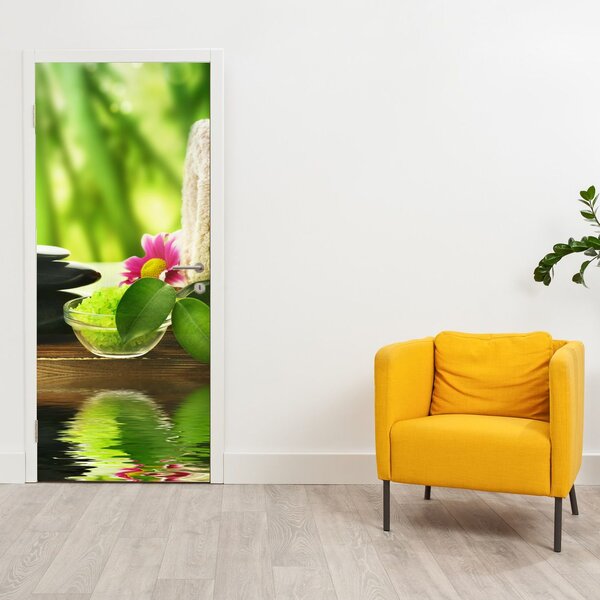 Fototapet pentru ușă - Ustensile pentru masaj (95x205cm)