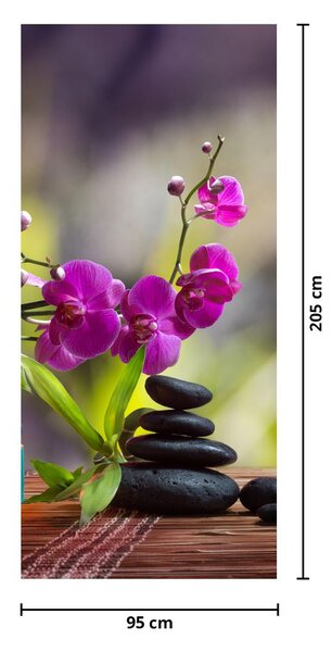 Fototapet pentru ușă - SPA and stones (95x205cm)
