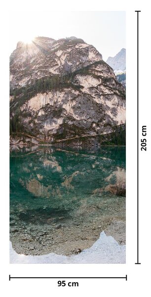 Fototapet pentru ușă - Lac Montan (95x205cm)
