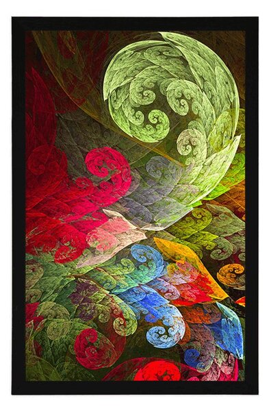 Poster frunze magice abstracte pastelate