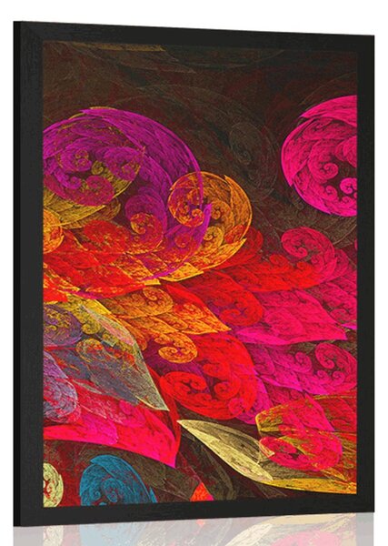 Poster frunze abstracte pastelate