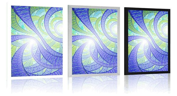 Poster abstracție fractală