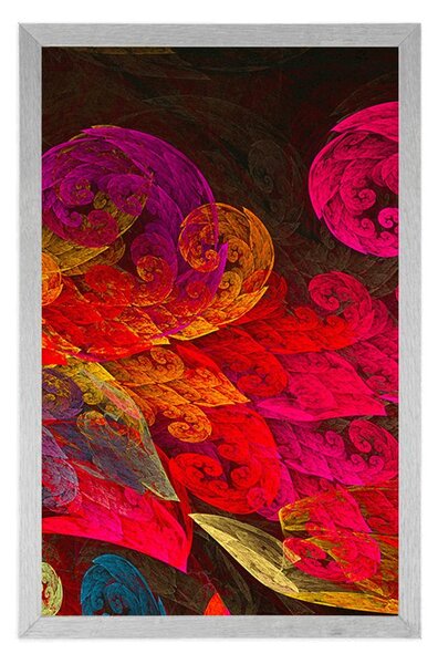 Poster frunze abstracte pastelate