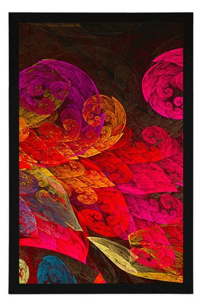 Poster frunze abstracte pastelate