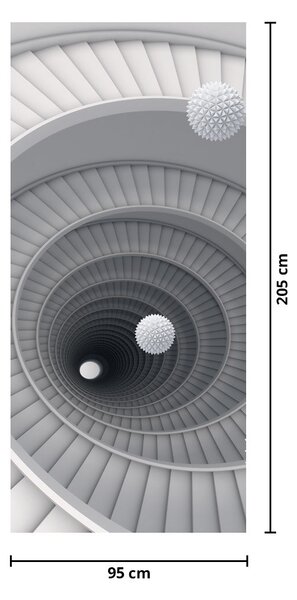 Fototapet pentru ușă - 3D Abstract (95x205cm)