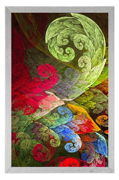 Poster frunze magice abstracte pastelate