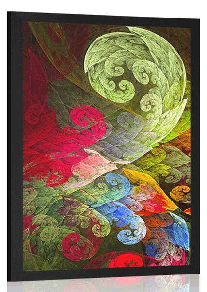 Poster frunze magice abstracte pastelate