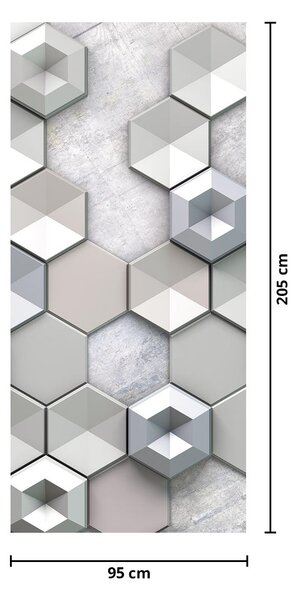 Fototapet pentru ușă - 3D Abstract (95x205cm)