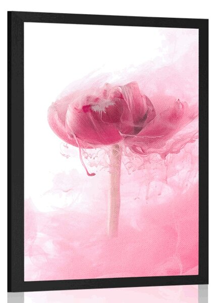 Poster flori roz în design interesant