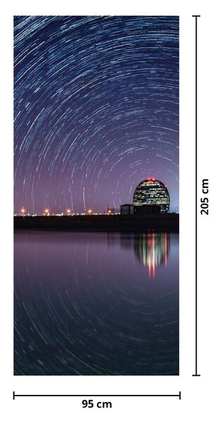 Fototapet pentru ușă - Cerul înstelat noaptea (95x205cm)