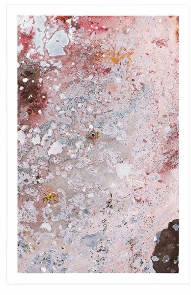 Poster abstracție în tonuri delicate