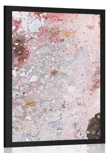 Poster abstracție în tonuri delicate