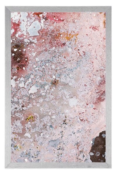 Poster abstracție în tonuri delicate