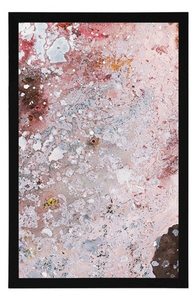 Poster abstracție în tonuri delicate
