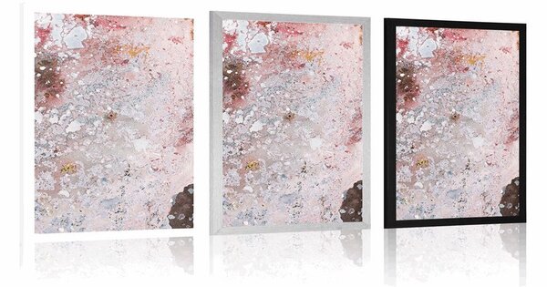 Poster abstracție în tonuri delicate