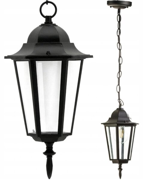 Lustră de exterior 1xE27/20W/230V IP43 negru