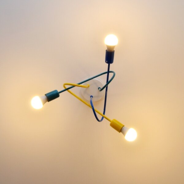 Lustr LED pentru copii OXFORD 3xE27/15W/230V montat pe tavan