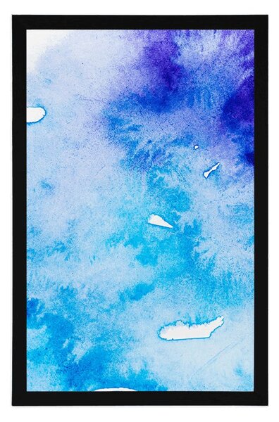 Poster artă abstractă în albastru-violet