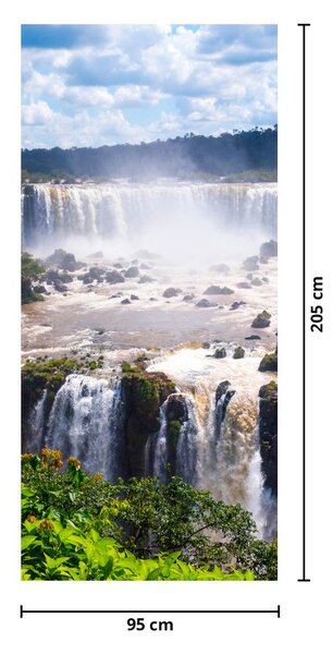 Fototapet pentru ușă - Cascade Iguassu (95x205cm)