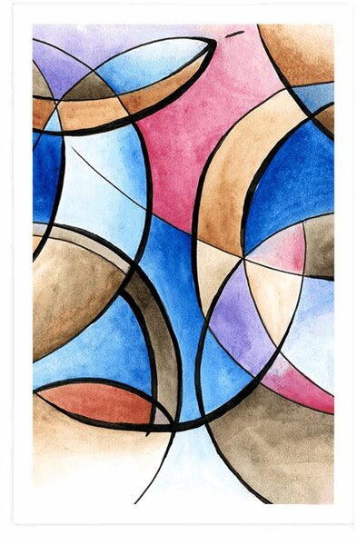 Poster pictură abstractă de forme