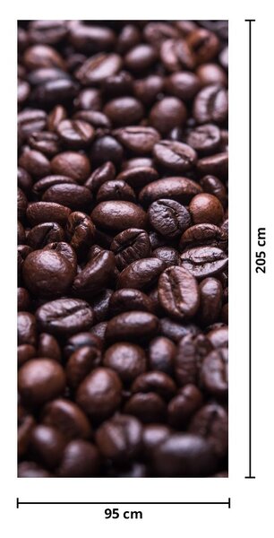 Fototapet pentru ușă - Boabe de cafea (95x205cm)