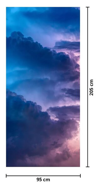 Fototapet pentru ușă - Norii (95x205cm)