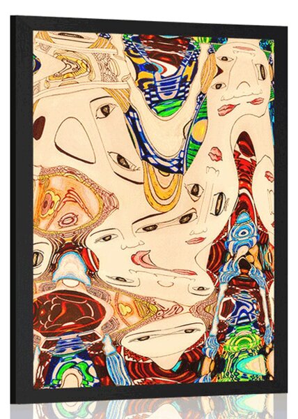 Poster mamă în design abstract