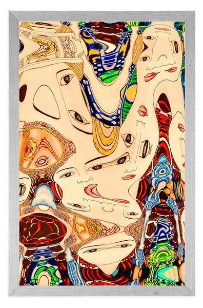 Poster mamă în design abstract
