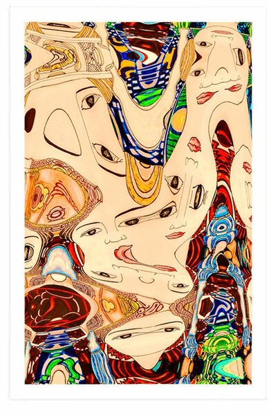 Poster mamă în design abstract