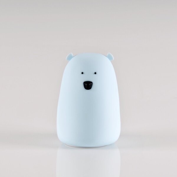 Lampă LED RGB pentru copii BEAR, tactilă, 0,8W, 5V, albastru