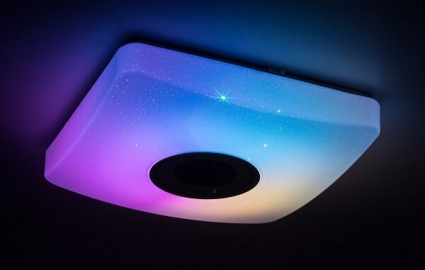Rabalux - Plafonieră LED RGB dimmabilă cu difuzor, 18W/230V + telecomandă