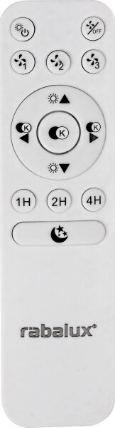 Plafonieră LED dimabilă cu ventilator Rabalux LED/30W/230V + telecomandă