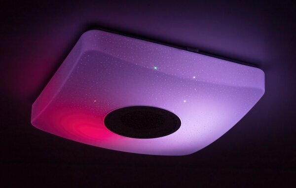 Rabalux - Plafonieră LED RGB dimmabilă cu difuzor, 18W/230V + telecomandă