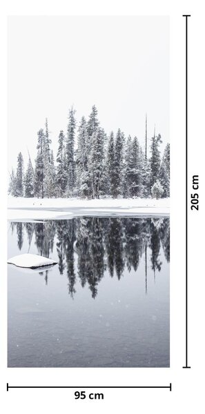 Fototapet pentru ușă - A fost alb... (95x205cm)