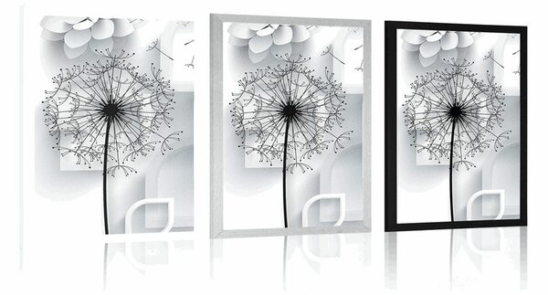 Poster păpădie în design modern