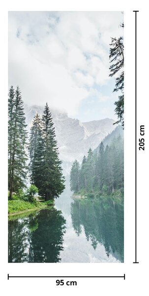 Fototapet pentru ușă - Lacul montan (95x205cm)