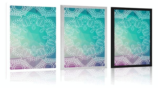 Poster Mandala pastelată