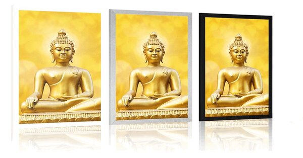 Poster statuie Buddha de aur