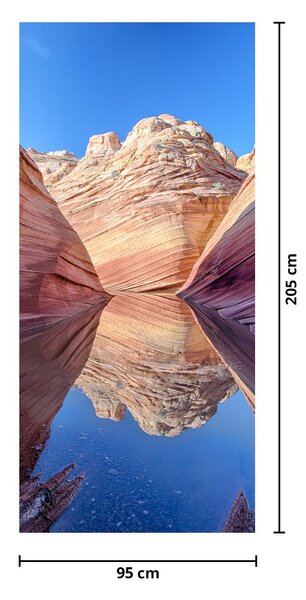 Fototapet pentru ușă - Valuri din Arizona (95x205cm)