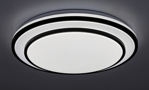 Rabalux 2130 - Plafonieră LED dimabilă LUPITA, 40W/230V, neagră, cu telecomandă