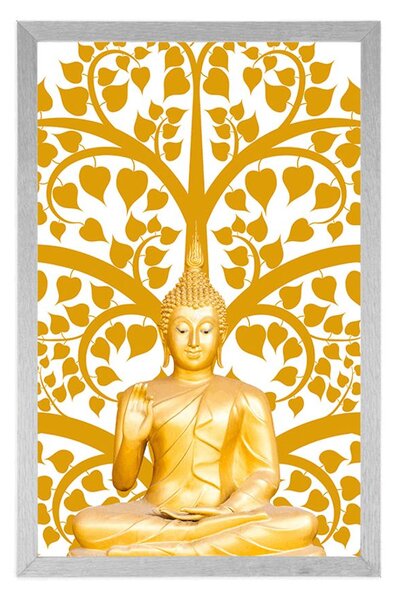 Poster Buddha cu copacul vieții
