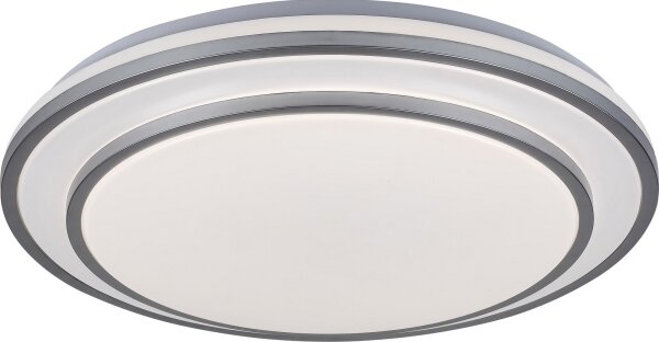 Rabalux 2131 - Plafonieră LED dimabilă LUPITA LED/40W/230V argintie + telecomandă