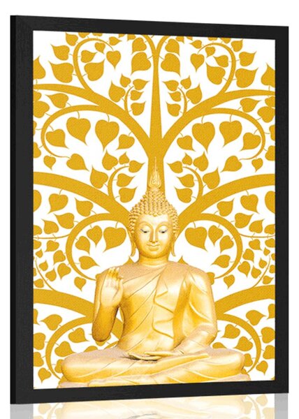 Poster Buddha cu copacul vieții