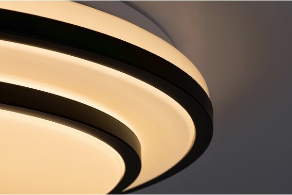 Rabalux 2130 - Plafonieră LED dimabilă LUPITA, 40W/230V, neagră, cu telecomandă