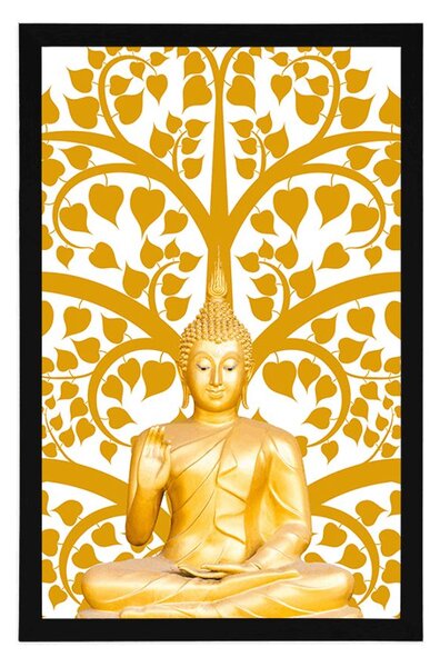 Poster Buddha cu copacul vieții