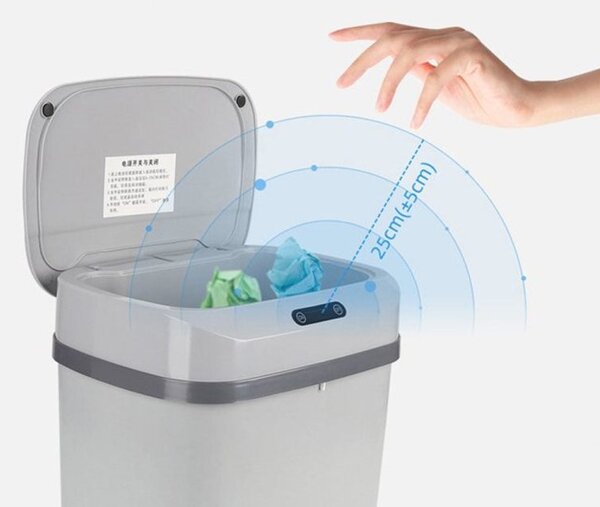 Cos de gunoi cu senzor de miscare, 12 L