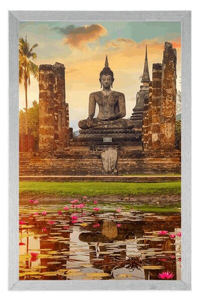 Poster Statuia lui Buddha în parcul Sukhothai