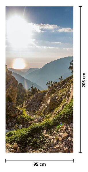 Fototapet pentru usa - Muntele Olymp (95x205cm)