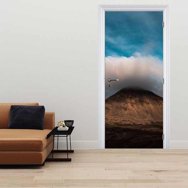 Fototapet pentru ușă - Nor deasupra crestei montane (95x205cm)