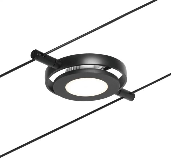 Paulmann 94418 - Set 5x LED/4,5W sistem complet cu cablu ROUNDMAC 230V negru
